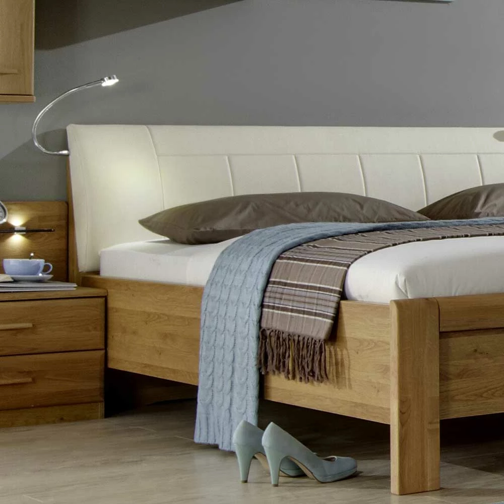 Doppelbett Waruna aus Eiche Doppelbett Waruna Aus Eiche -Valganios Sales doppelbett aus eiche polsterkopfteil waruna 02