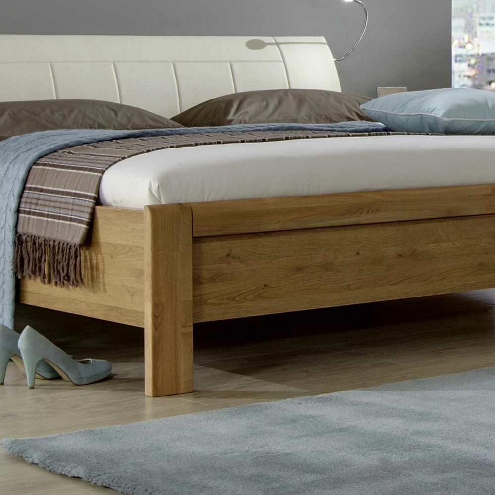 Doppelbett Waruna aus Eiche Doppelbett Waruna Aus Eiche -Valganios Sales doppelbett aus eiche polsterkopfteil waruna 03