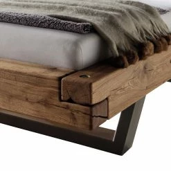 Doppelbett Aus Wildeiche-Balken & Metall Inverness Als Set Mit Nachttischen (dreiteilig) 5 Doppelbett Aus Wildeiche-Balken & Metall Inverness Als Set Mit Nachttischen (dreiteilig) -Valganios Sales doppelbett aus wildeiche balken metall als set mit nachttischen inverness 03