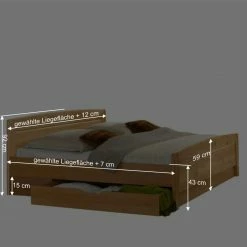 Doppelbett Bordeaux Aus Erle Teilmassiv -Valganios Sales doppelbett erle teilmassiv bettkasten bordeaux be