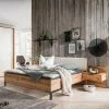Doppelbett Im Set Mit Nachtkommoden - Krofun (dreiteilig) -Valganios Sales doppelbett im set mit nachtkommoden aus massivholz kunstleder krofun 01