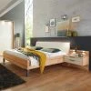 Doppelbett Kombi Mit Nachtkommoden - Krofun (dreiteilig) 1 Doppelbett Kombi Mit Nachtkommoden - Krofun (dreiteilig) -Valganios Sales doppelbett kombi mit nachtkommoden inklusive beleuchtung krofun 01