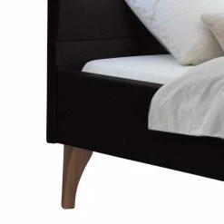 Dunkelgraues Polsterbett In 160x200 Cm - Fanandro 5 Dunkelgraues Polsterbett In 160x200 Cm - Fanandro -Valganios Sales dunkelgraues polsterbett in 160x200 cm mit holzfuessen aus kernbuche fanandro 03