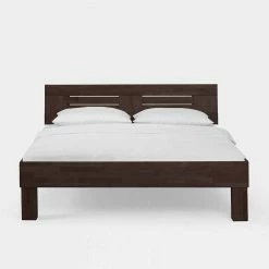 Dunkles Massivholz Bett Ceolata In Buche Wenge Lackiert -Valganios Sales dunkles massivholz bett buche wenge lackiert sieben breiten 200cm oder 220cm lang ceolata 03