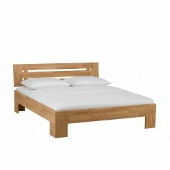 Echtholzbett Eletta Aus Wildeiche Massivholz