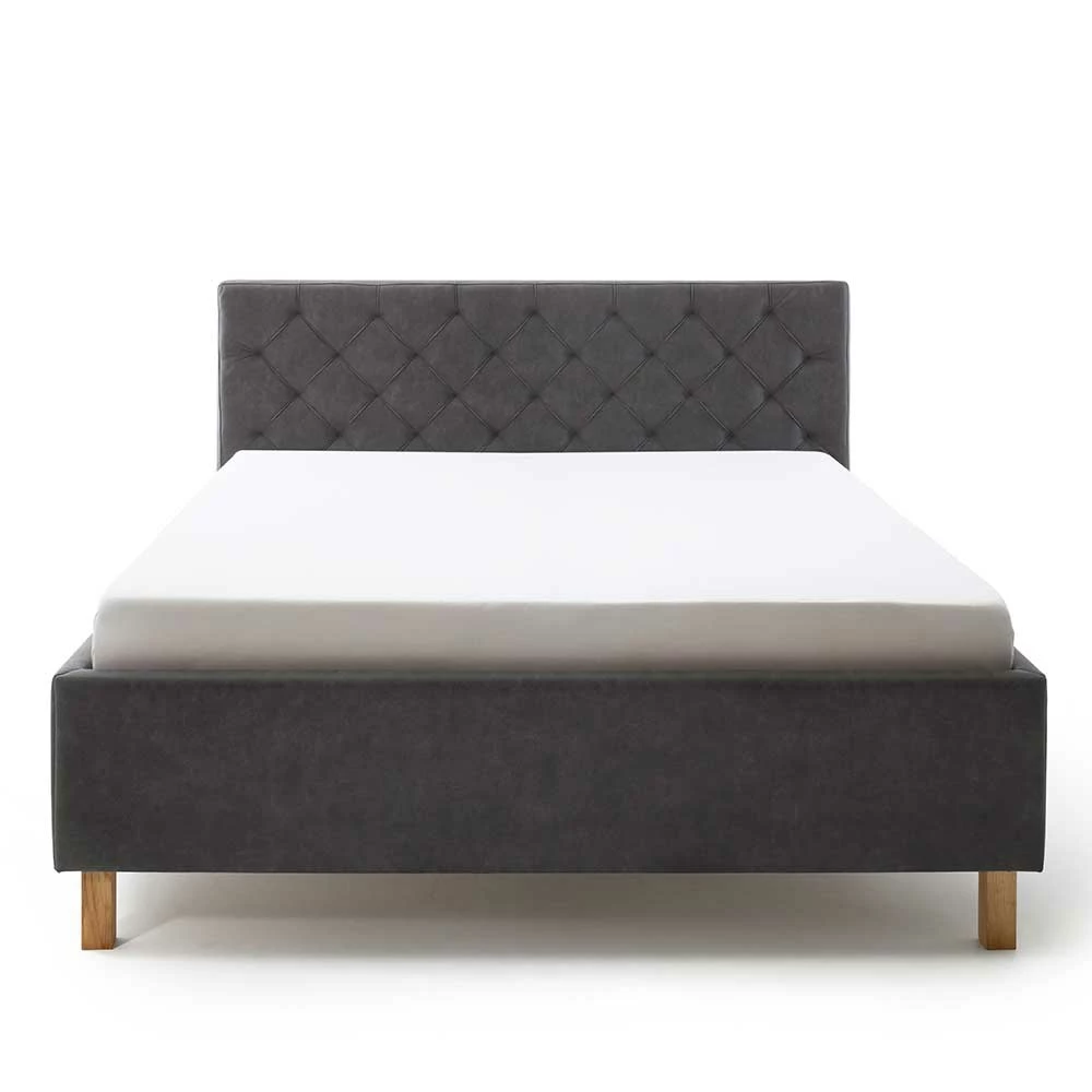 Ehebett mit Bettkasten in Anthrazit - Globals Ehebett Mit Bettkasten In Anthrazit - Globals -Valganios Sales ehebett mit bettkasten in anthrazit mit eiche holzfuessen 2 groessen globals 04