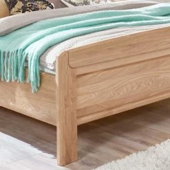 Eiche Doppelbett & Nachtkommoden - Sendician (dreiteilig) -Valganios Sales eiche doppelbett nachtkommoden mit led licht sendician 03