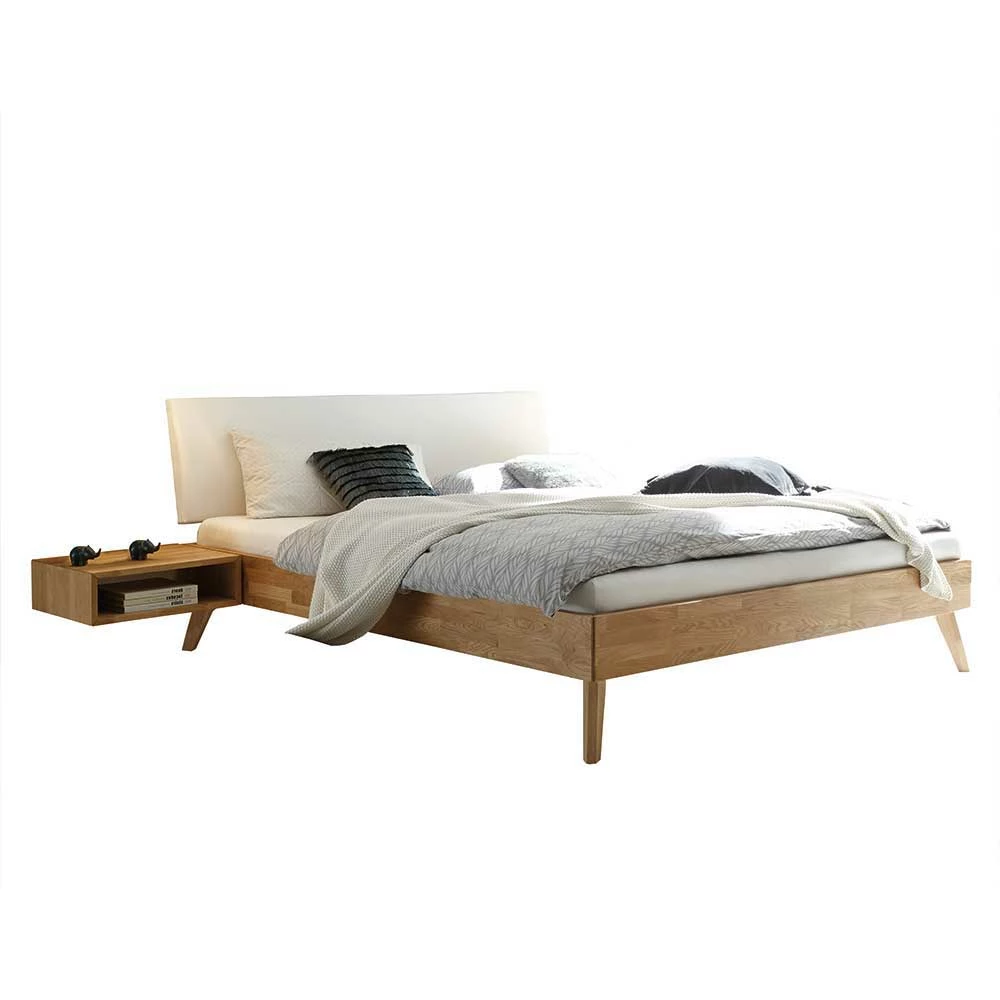 Eiche Einzelbett mit Kopfteil - Sanjo (zweiteilig) Eiche Einzelbett Mit Kopfteil - Sanjo (zweiteilig) -Valganios Sales eiche einzelbett mit kopfteil in weiss haenge nachttisch sanjo f