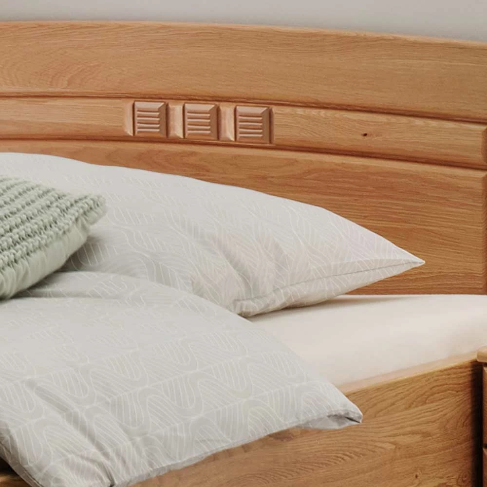 Eiche Seniorenbett mit Kopf- und Fußteil - Sendician Eiche Seniorenbett Mit Kopf- Und Fußteil - Sendician -Valganios Sales eiche seniorenbett mit kopf und fussteil diverse breiten laengen sendician 03