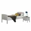 Einzelbett Marius Aus Buche Massivholz (zweiteilig) -Valganios Sales einzelbett aus buche massivholz in weiss mit nachttisch im set marius f