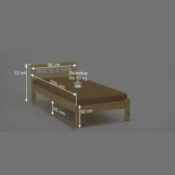 Einzelbett Nabrosia Aus Kiefer Massivholz 5 Einzelbett Nabrosia Aus Kiefer Massivholz -Valganios Sales einzelbett kiefer massivholz 90x200 cm nabrosia be