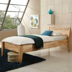 Einzelbett Mit Kopfteil Jenry Aus Kernbuche Massiv Geölt -Valganios Sales einzelbett mit kopfteil kernbuche massiv geoelt in 90cm bis 120cm breite jenry 01