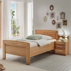 Einzelbett Mit Nachtkommode Set - Sendician (zweiteilig)