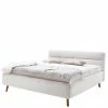 Elegantes Stoffbett In Hellgrau & Eiche - Yilton 1 Elegantes Stoffbett In Hellgrau & Eiche - Yilton -Valganios Sales elegantes stoffbett in hellgrau eiche mit bettkasten yilton f