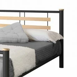 Futonbett Amsolia In Schwarz Metall 6 Futonbett Amsolia In Schwarz Metall -Valganios Sales futonbett schwarz metall eiche massiv amsolia 04
