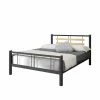 Futonbett Amsolia In Schwarz Metall -Valganios Sales futonbett schwarz metall eiche massiv amsolia f