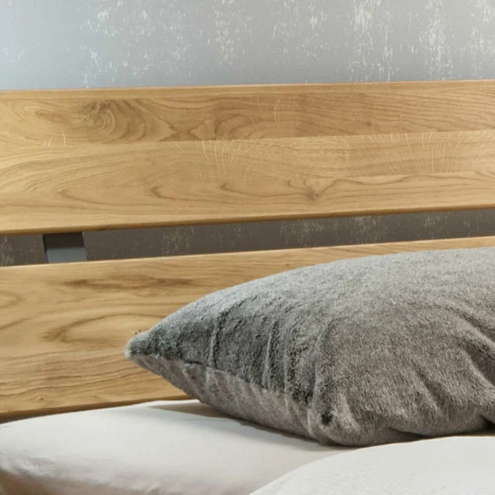 Geöltes Eichen Einzelbett mit Kopfteil - Teano Geöltes Eichen Einzelbett Mit Kopfteil - Teano -Valganios Sales geoeltes eichen einzelbett mit kopfteil z.b. in 100x200 cm teano 04
