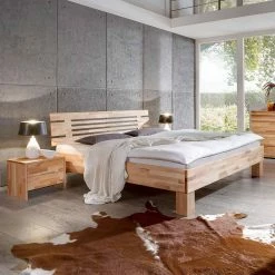 Geöltes Massivholzbett Benet In Sieben Breiten -Valganios Sales geoeltes massivholzbett sieben breiten kernbuche benet 01