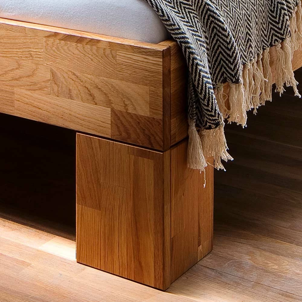 Günstiges Holz-Doppelbett aus Wildeiche - Italianas Günstiges Holz-Doppelbett Aus Wildeiche - Italianas -Valganios Sales guenstiges holz doppelbett aus wildeiche massivholz geoelt italianas 02