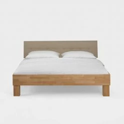 Holz Bett Mit Polsterkopfteil Zalto In Buche Natur Und Beige -Valganios Sales holz bett mit polsterkopfteil buche natur und beige als einzelbett oder doppelbett zalto 02