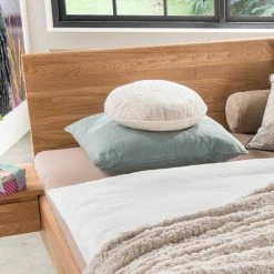 Holz Doppelbett In Schwebeoptik - Smiralda I -Valganios Sales holz doppelbett in schwebeoptik aus wildeiche massivholz smiralda i 02