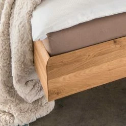 Holz Doppelbett In Schwebeoptik - Smiralda I -Valganios Sales holz doppelbett in schwebeoptik aus wildeiche massivholz smiralda i 03