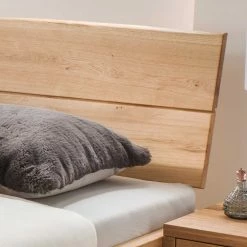 Holz Doppelbett Mit Kopfteil Baumkante - Smiralda -Valganios Sales holz doppelbett mit kopfteil baumkante aus geoelter wildeiche smiralda 03