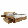 Holz Doppelbett & Nachttische - Jecana (dreiteilig) -Valganios Sales holz doppelbett nachttische aus kernbuche mit stauraum jecana f