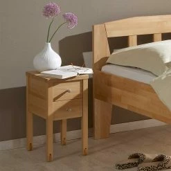 Holz Einzelbett & Nachttisch Als Set - Rudacia (zweiteilig) -Valganios Sales holz einzelbett nachttisch als set aus massiver buche rudacia 04