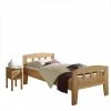 Holz Einzelbett & Nachttisch Als Set - Rudacia (zweiteilig)