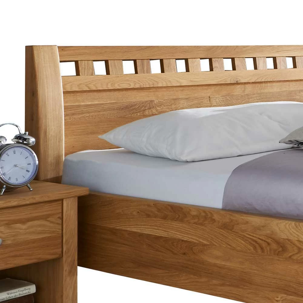 Holz Komfortbett aus Wildeiche - Genevo Holz Komfortbett Aus Wildeiche - Genevo -Valganios Sales holz komfortbett aus wildeiche in stabverleimung 7 groessen genevo 02