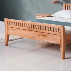 Holzbett Posky Aus Kernbuche Massivholz 7 Holzbett Posky Aus Kernbuche Massivholz -Valganios Sales holzbett kernbuche massivholz sprossenkopfteil posky html 05