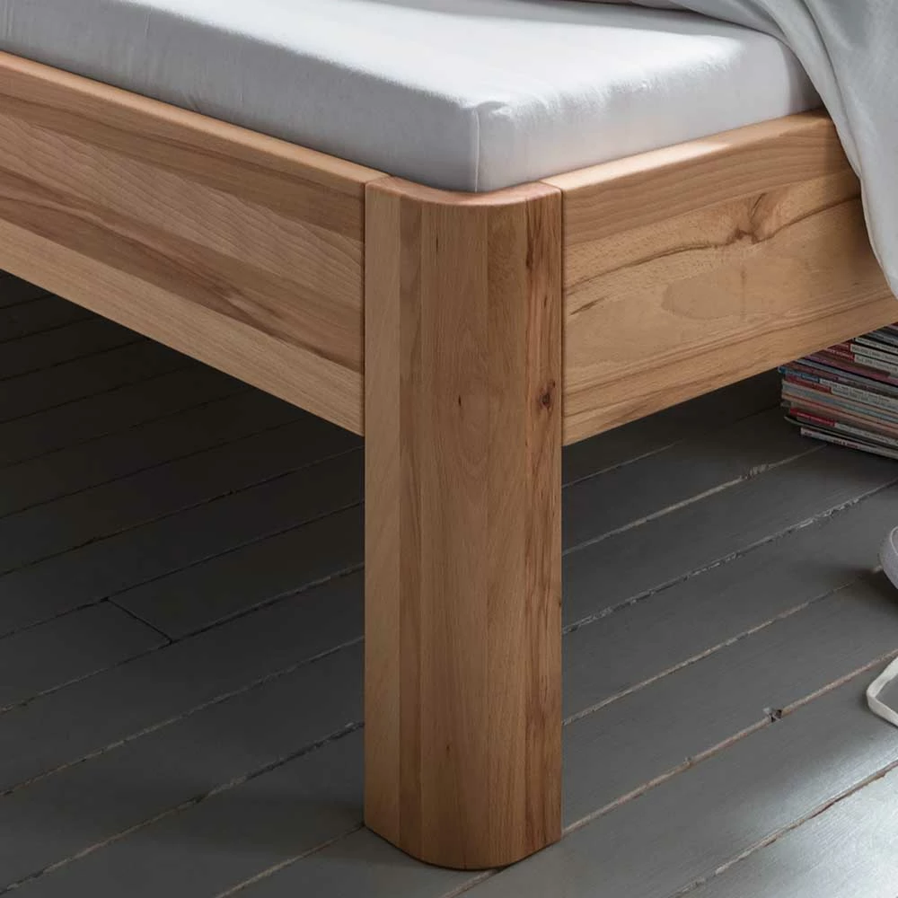 Holzbett mit Kopfteil aus Kernbuche - Izmaldon Holzbett Mit Kopfteil Aus Kernbuche - Izmaldon -Valganios Sales holzbett mit kopfteil aus kernbuche geoeltes massivholz izmaldon 02