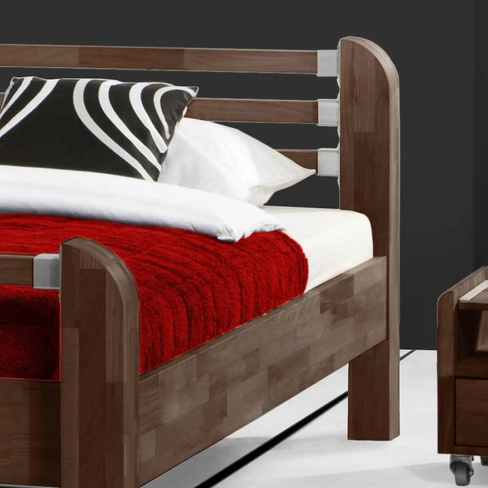 Holzbett Plazur in Nussbaumfarben Holzbett Plazur In Nussbaumfarben -Valganios Sales holzbett nussbaumfarben buche massiv plazur html 02