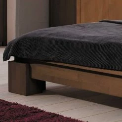 Holzbett Estegan In Nussbaumfarben -Valganios Sales holzbett nussbaumfarben buche massivholz estegan html 04