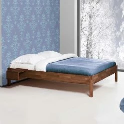 Holzbett Ominikana In Nussbaumfarben -Valganios Sales holzbett nussbaumfarben buche ominikana html 01