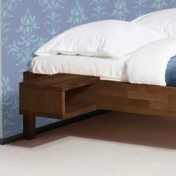 Holzbett Ominikana In Nussbaumfarben -Valganios Sales holzbett nussbaumfarben buche ominikana html 03