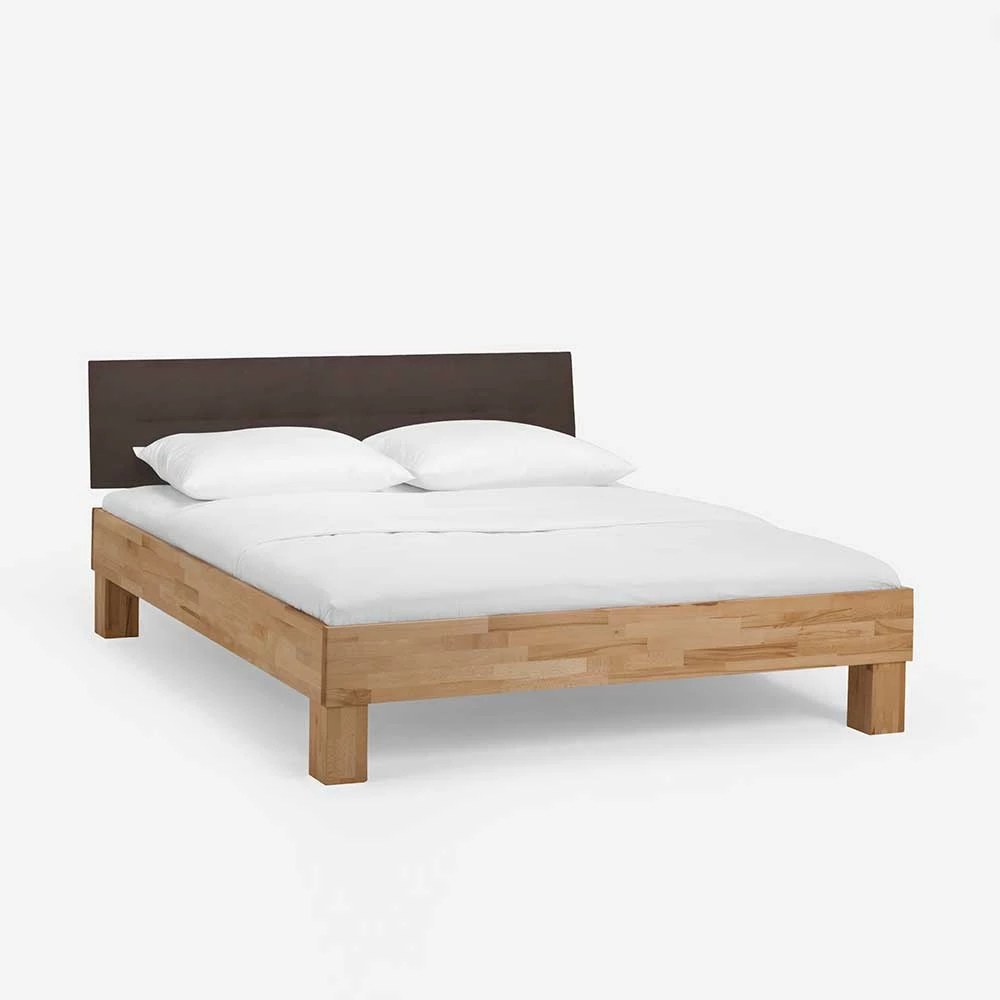 Holzbett Abraham mit Polsterkopfteil (dreiteilig) Holzbett Abraham Mit Polsterkopfteil (dreiteilig) -Valganios Sales holzbett polsterkopfteil doppelbett set mit zwei nachtkommoden abraham 02