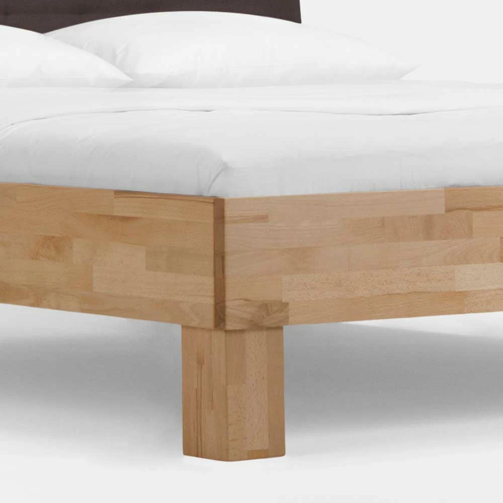 Holzbett Abraham mit Polsterkopfteil (dreiteilig) Holzbett Abraham Mit Polsterkopfteil (dreiteilig) -Valganios Sales holzbett polsterkopfteil doppelbett set mit zwei nachtkommoden abraham 05