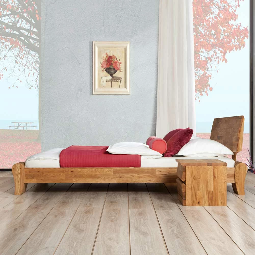 Holzbett Emjestin aus Wildeiche Massivholz Holzbett Emjestin Aus Wildeiche Massivholz -Valganios Sales holzbett wildeiche massivholz modern emjestin html 02