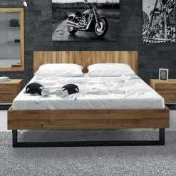 Holzbett Manzey Aus Wildeiche Massivholz 3 Holzbett Manzey Aus Wildeiche Massivholz -Valganios Sales holzbett wildeiche massivholz stahl manzey 01