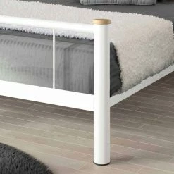 Jugendbett Nuro In Weiß Stahl 5 Jugendbett Nuro In Weiß Stahl -Valganios Sales jugendbett weiss stahl eiche massiv nuro 03