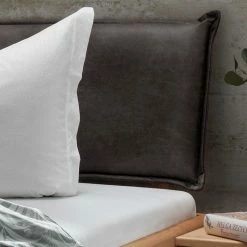 Kernbuche Bett Mit Bügelgestell - Eudrinia -Valganios Sales kernbuche bett mit buegelgestell aus metall in anthrazit eudrinia 03