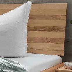 Kernbuche Bett Mit Metallkufen Gestell - Eudrinia II -Valganios Sales kernbuche bett mit metallkufen gestell im industry und loft stil eudrinia ii 03