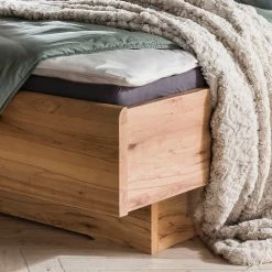 Kernbuche Bett & Nachtkommoden - Krofun (dreiteilig) -Valganios Sales kernbuche bett nachtkommoden mit led beleuchtung krofun 03