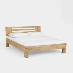 Kernbuche Bett Issiaco Und Zwei Nachtschränke (dreiteilig) -Valganios Sales kernbuche bett zwei nachtschraenke doppelbett 140cm 160cm 180cm issiaco 02