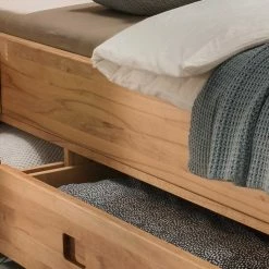 Kernbuche Doppelbett Mit 2 Schubladen - Rudacia III 7 Kernbuche Doppelbett Mit 2 Schubladen - Rudacia III -Valganios Sales kernbuche doppelbett mit 2 schubladen polster kopfteil rudacia iii 05