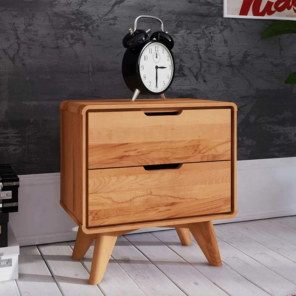 Kernbuche Ehebett In Unterlänge - Junola I (dreiteilig) 7 Kernbuche Ehebett In Unterlänge - Junola I (dreiteilig) – Bild 5