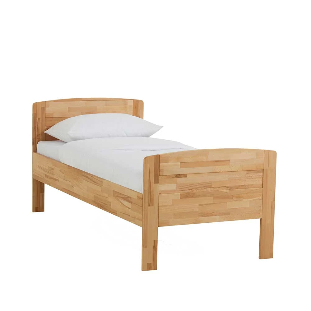 Kernbuche Einzelbett Islando mit Kopfteil und Fußteil Kernbuche Einzelbett Islando Mit Kopfteil Und Fußteil -Valganios Sales kernbuche einzelbett kopfteil und fussteil komforthoehe islando f