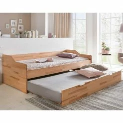 Kernbuche Einzelbett Mit Bettschublade Mombras In Natur Geölt -Valganios Sales kernbuche einzelbett mit bettschublade in natur geoelt 90x200 cm mombras 03